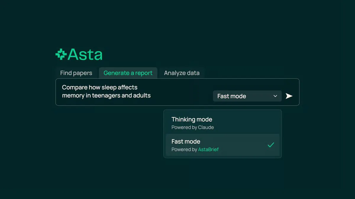 Ai2's AstaBrief 8B Writes Cited Research Reports 3.5x Faster in One Pass