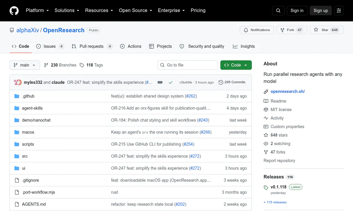 alphaXiv Opens OpenResearch, Turning Coding Agents Into Autonomous Scientists