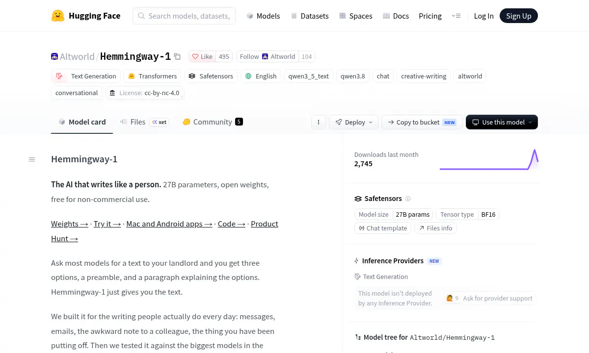 Altworld's Hemmingway-1 Skips the Fluff and Delivers Paste-Ready Messages