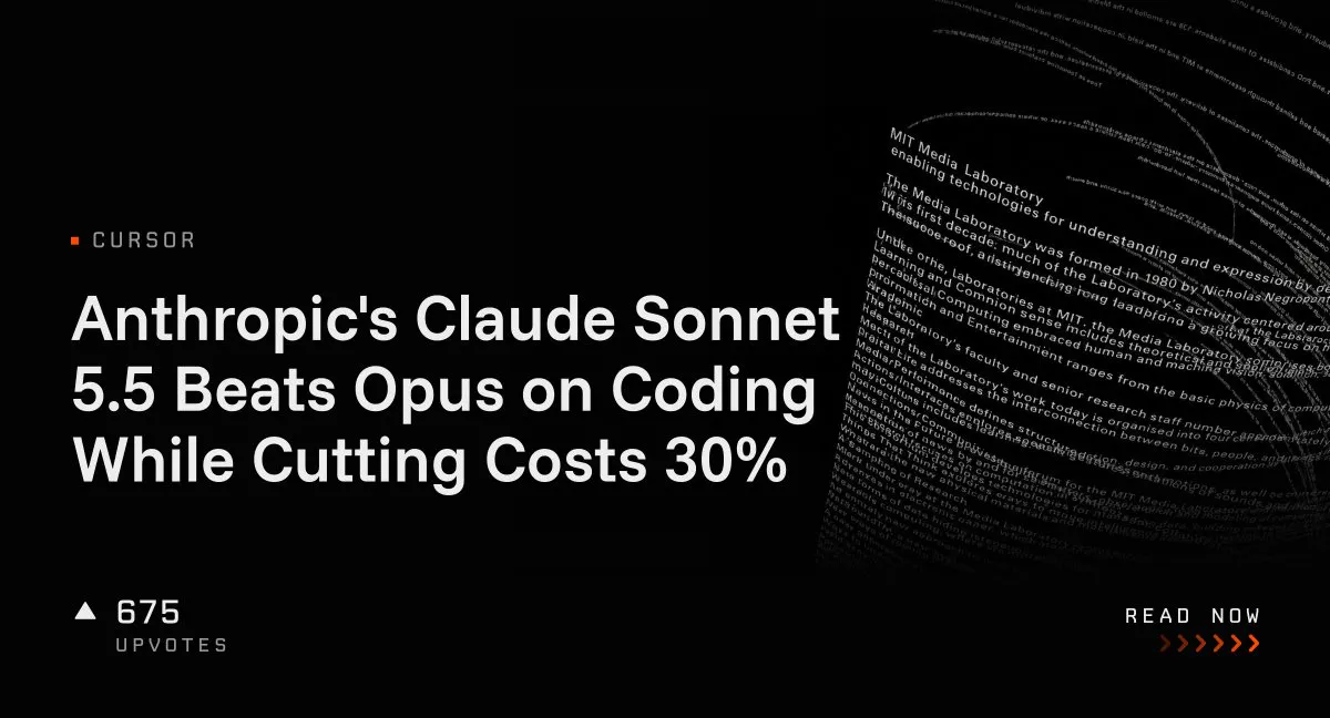 Anthropic's Claude Sonnet 5.5 Beats Opus on Coding While Cutting Costs 30%