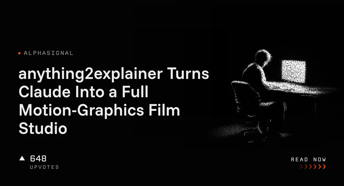 anything2explainer Turns Claude Into a Full Motion-Graphics Film Studio