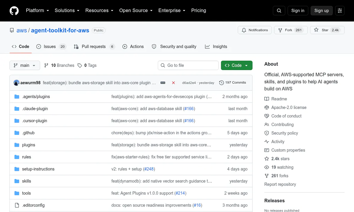 AWS Releases Agent Toolkit to Fix AI Coding Agents on 300+ Services
