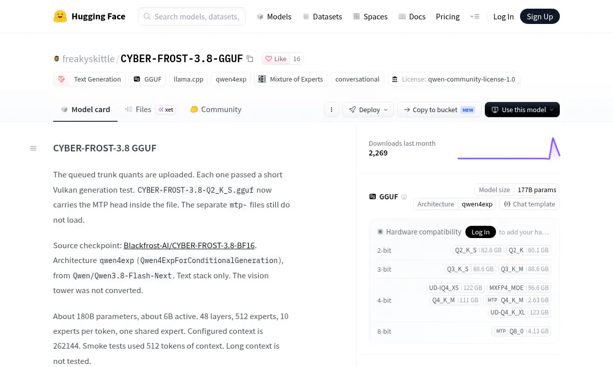 Blackfrost-AI's CYBER-FROST Brings a 180B Security Model to Local Machines