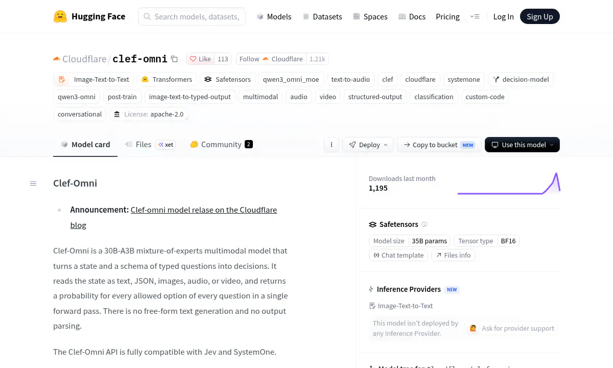 Cloudflare's Clef-Omni Brings Audio and Video Into One Decision Model