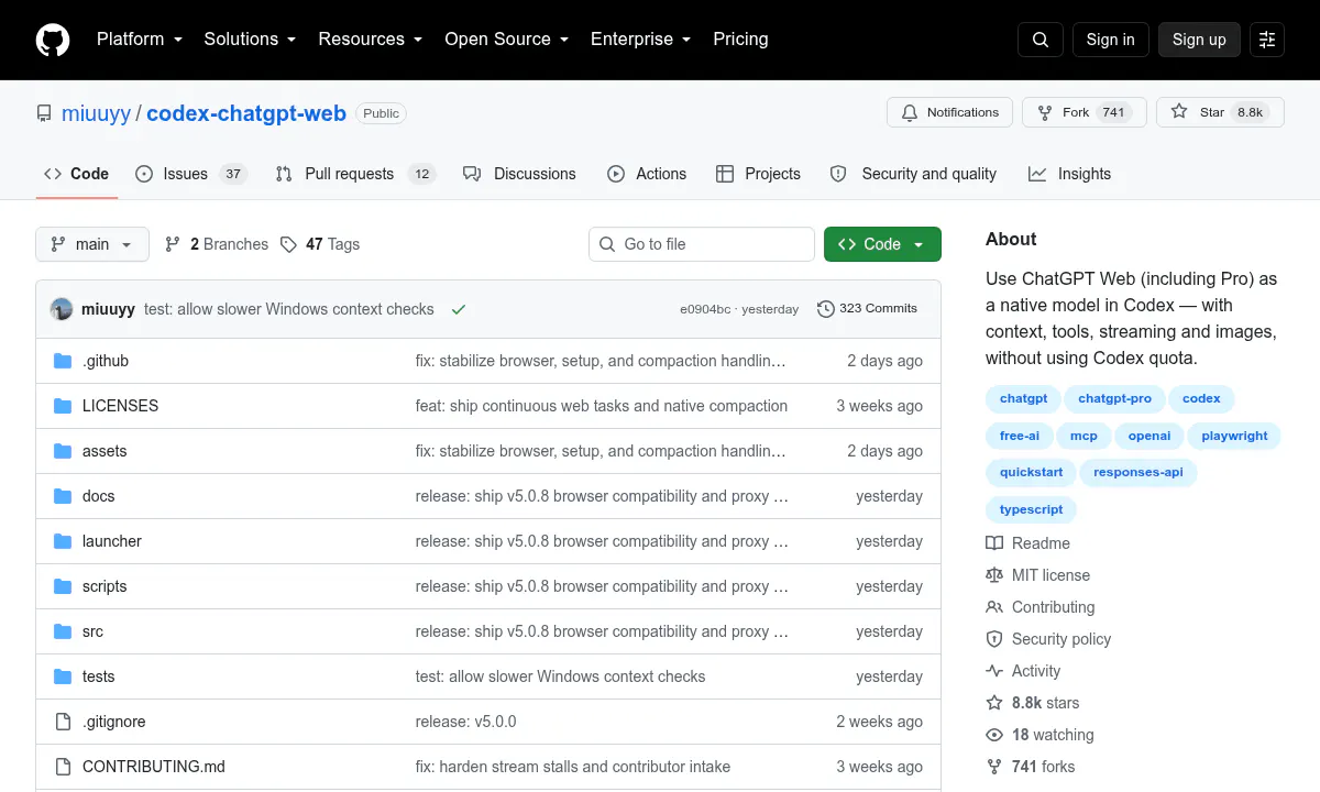 Codex CLI Routes Through ChatGPT Web, Bypassing API Costs at 8,500 Stars