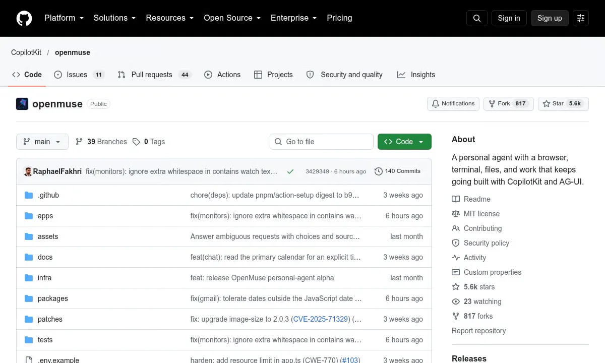 CopilotKit Releases OpenMuse, an Open-Source Personal Agent With Its Own Browser