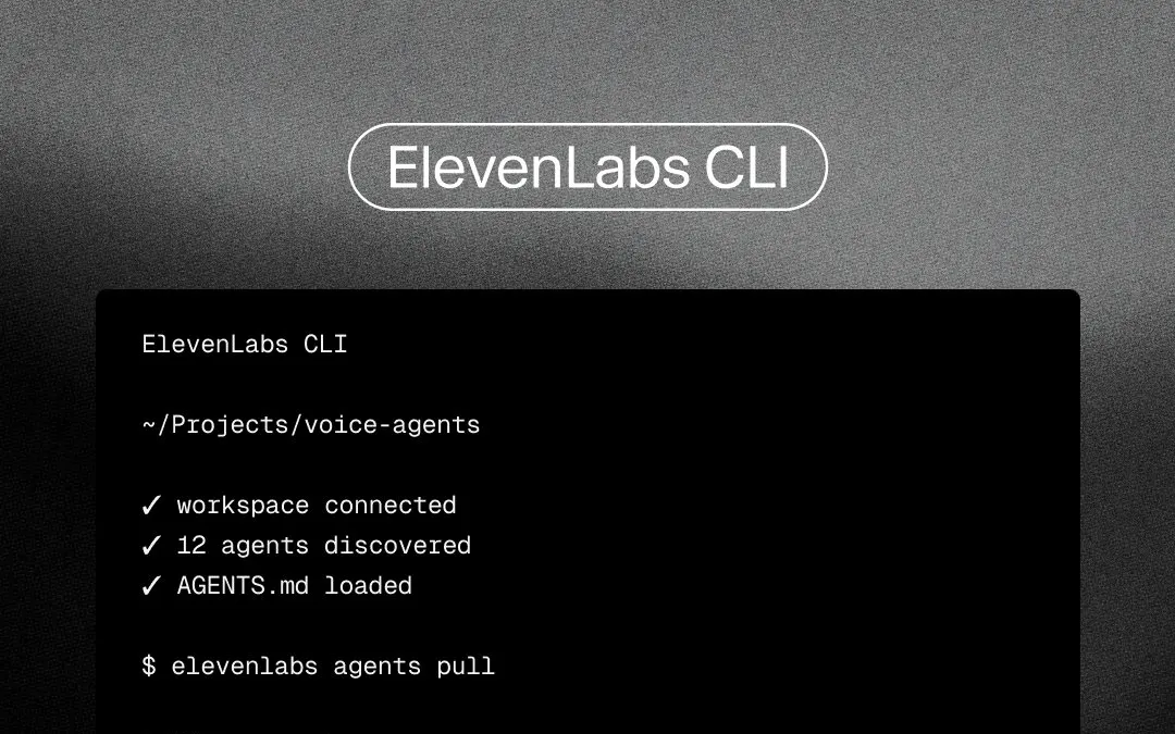 ElevenLabs CLI v1 Moves Its Entire Voice Agent Platform Into the Terminal