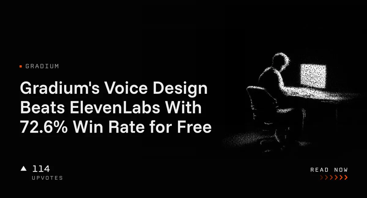 Gradium's Voice Design Beats ElevenLabs With 72.6% Win Rate for Free