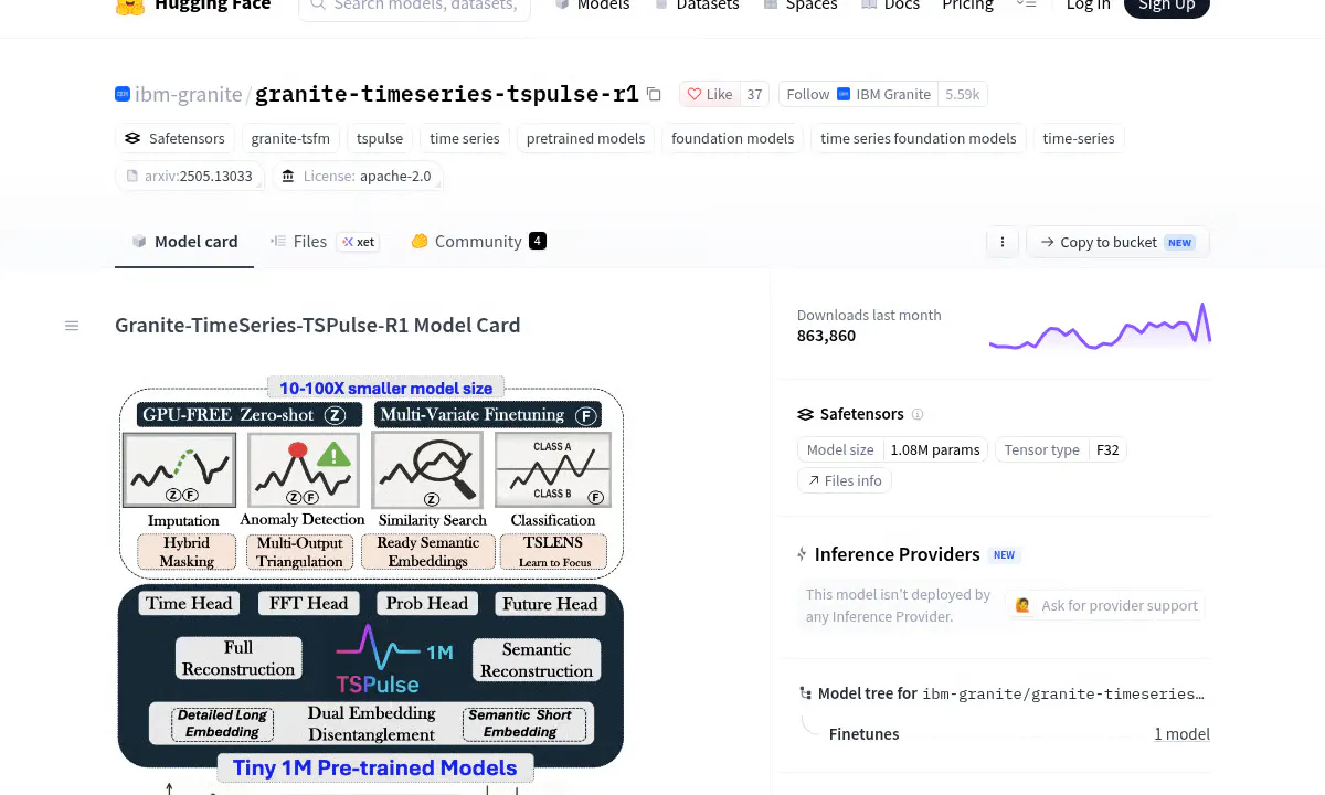 IBM's Tiny TSPulse Beats Models 100x Bigger Across 75 Datasets