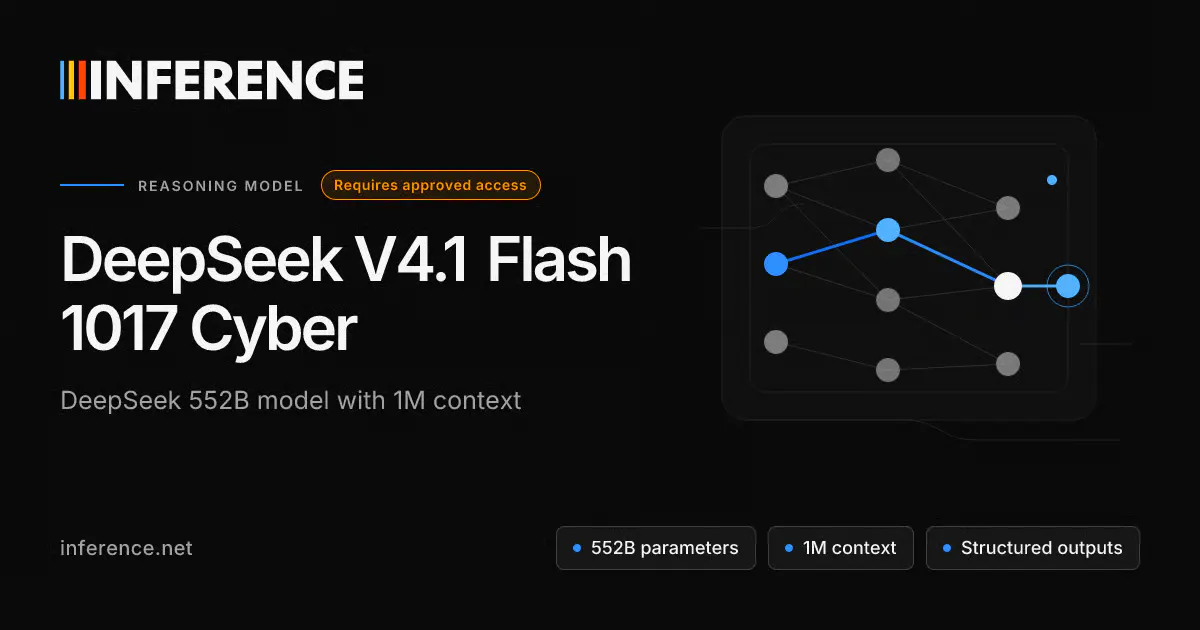 Inference.net Unlocks DeepSeek V4.1 Flash for Security Teams Behind Gated Access