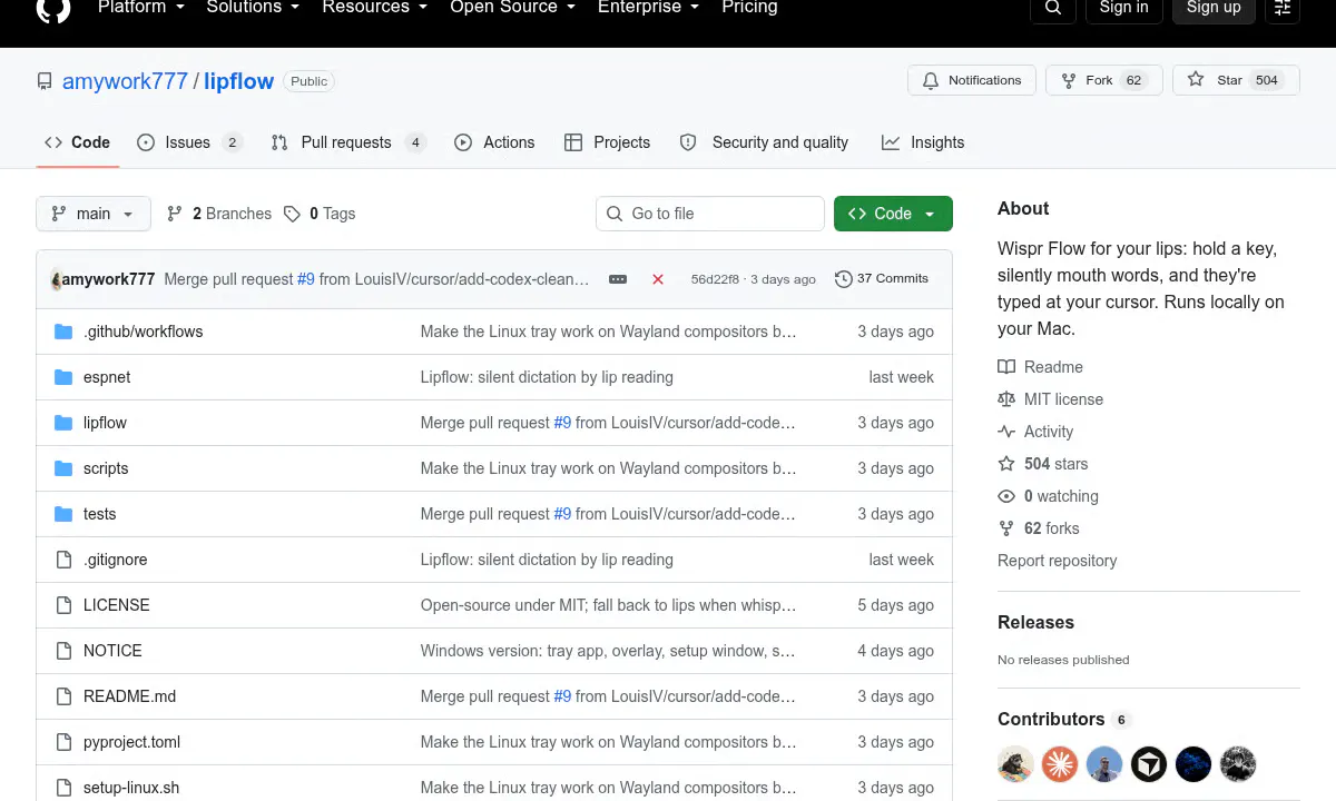 Lipflow Lets Mac Users Silently Mouth Words Into Any App