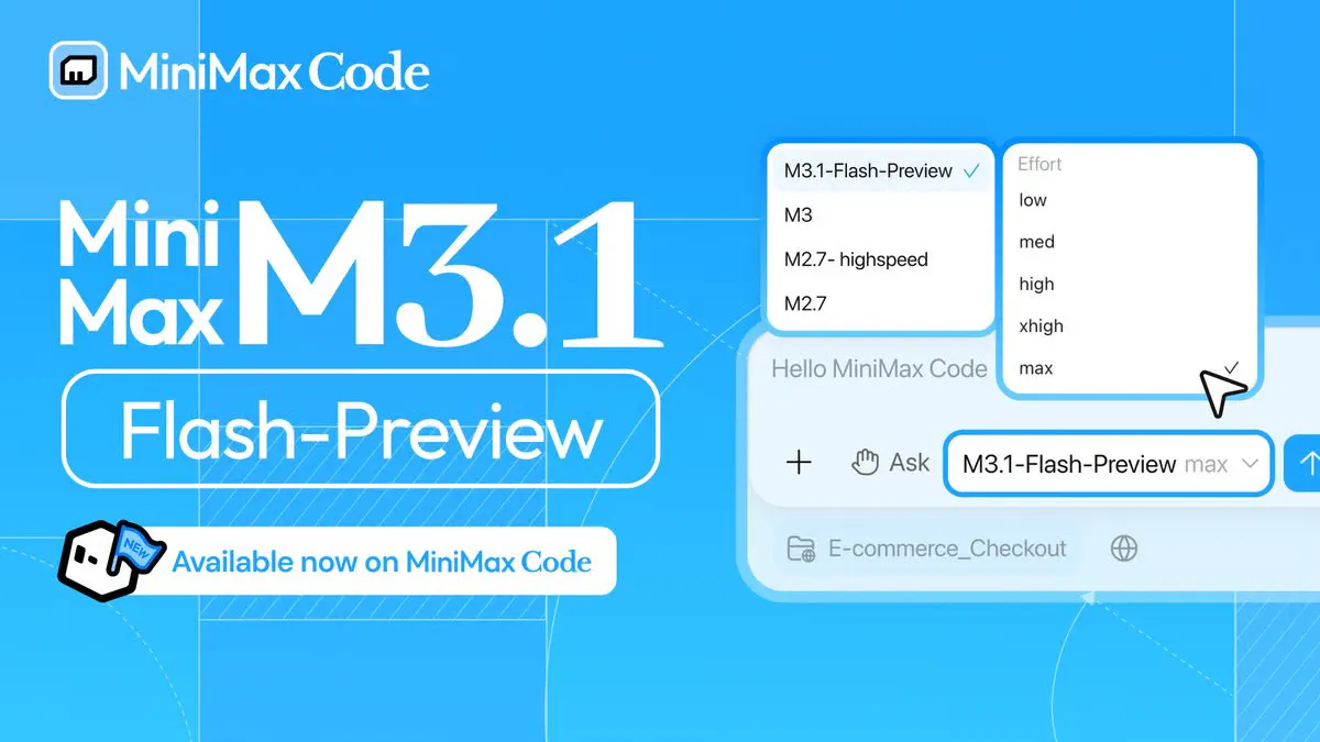 MiniMax Quietly Slips M3.1-Flash-Preview Into Its Coding Tool