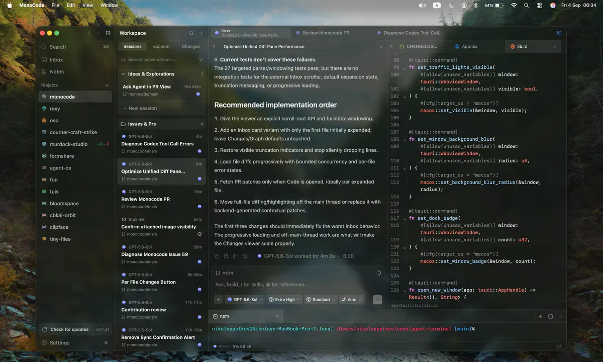 MonoCode Unifies Claude Code, Codex and Cursor Into One Desktop App