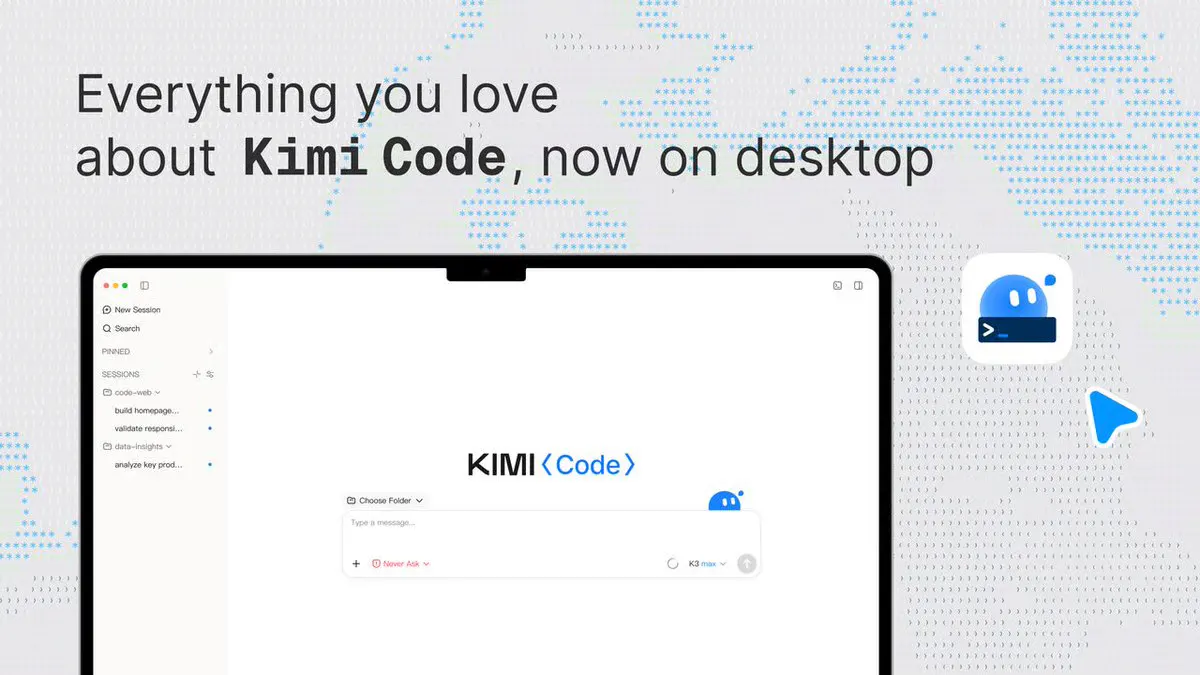 Moonshot AI Ships Kimi Code Desktop With 1M-Token AI Coding Agent