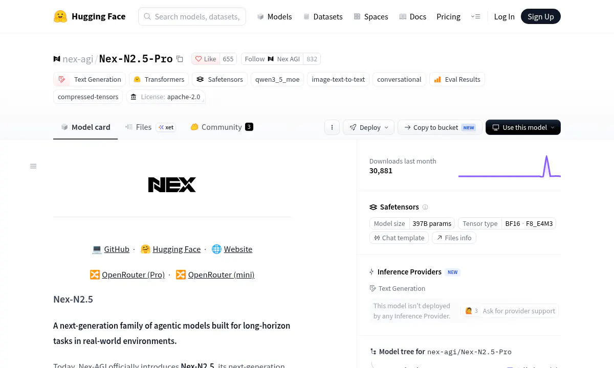 Nex-AGI Drops Nex-N2.5, a 397B Open Agent That Controls Your Desktop