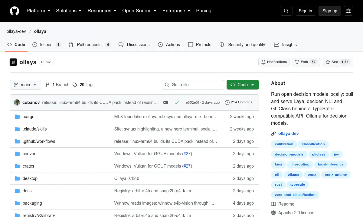 Ollaya Runs Decision Models Locally With Millisecond Structured Outputs