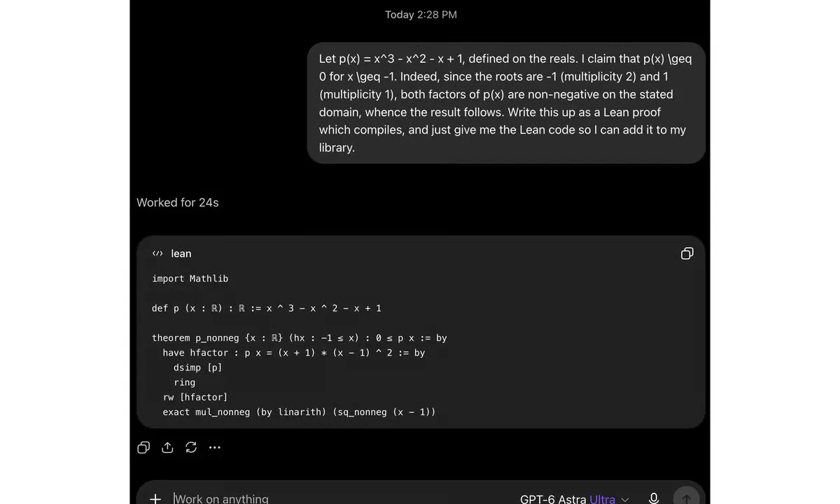OpenAI's Lean Verification Doesn't Actually Prove Its Navier-Stokes Breakthrough