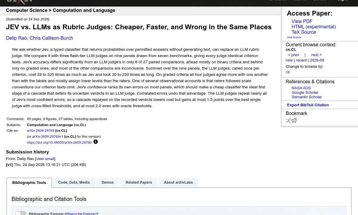 Penn Researchers Show Jev Cuts AI Grading Costs by 325x