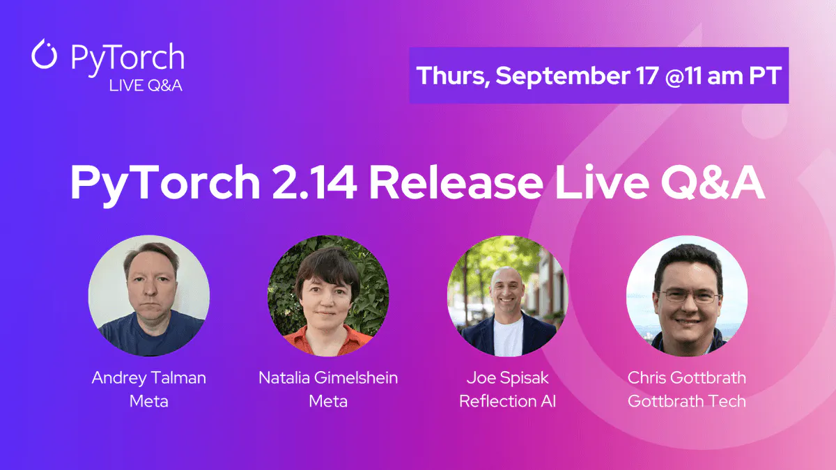 PyTorch 2.14 Ships Faster Apple Silicon, Rebuilt Distributed Training and NVGEMM