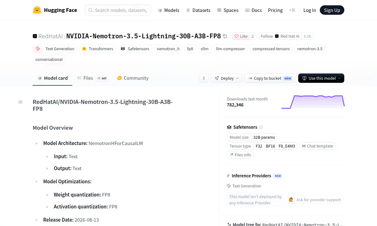 Red Hat Shrinks Nemotron 3.5 Lightning's 30B Agent Model by Half With FP8
