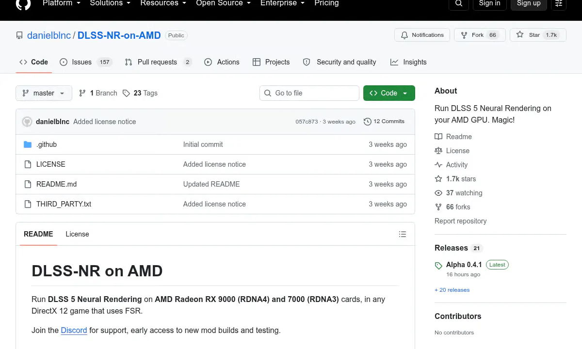 Solo Dev Runs NVIDIA's DLSS 5 Neural Rendering on AMD Radeon GPUs
