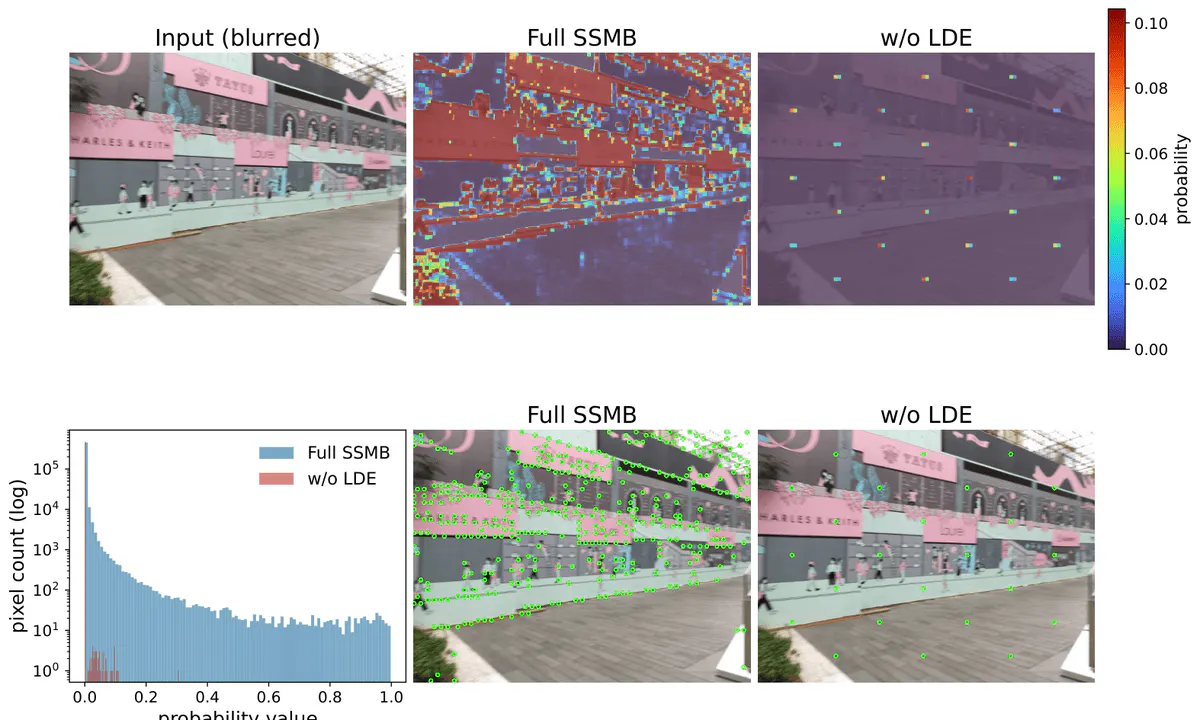 SSMB Learns Blur-Proof Keypoints Without Deblurring or Labeled Data