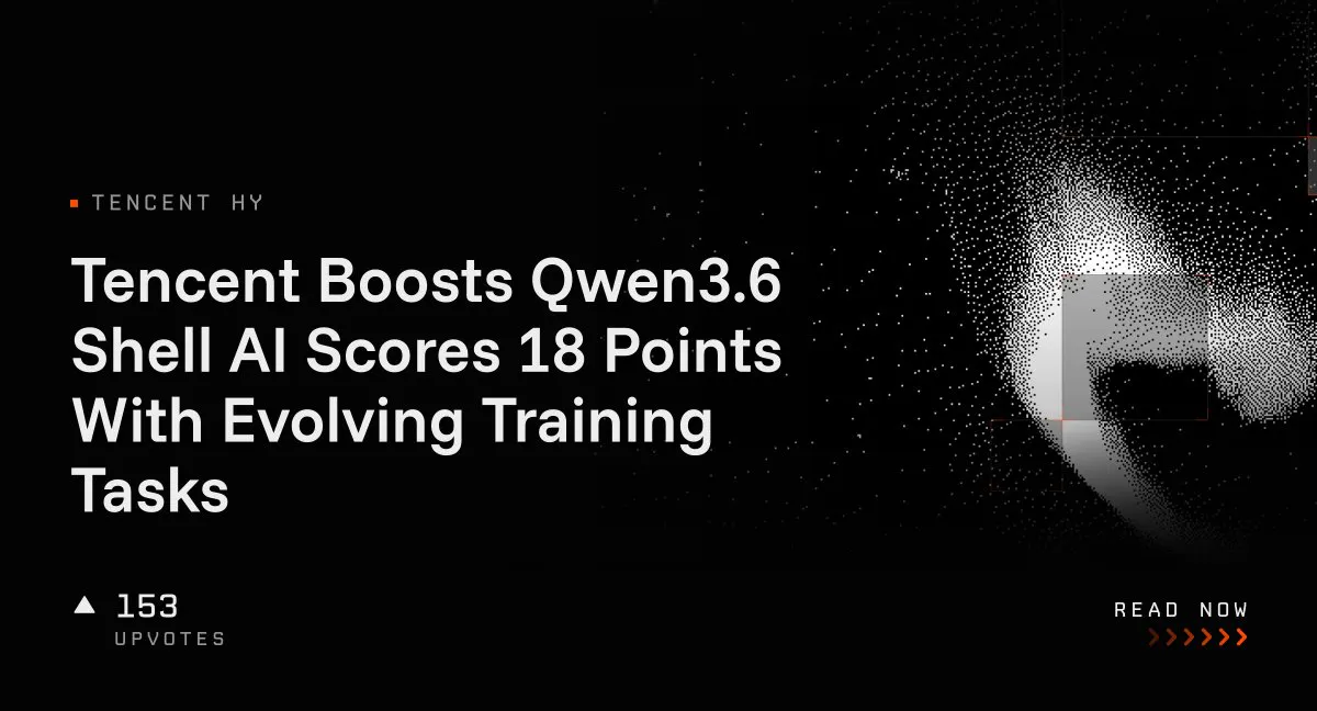 Tencent Boosts Qwen3.6 Shell AI Scores 18 Points With Evolving Training Tasks