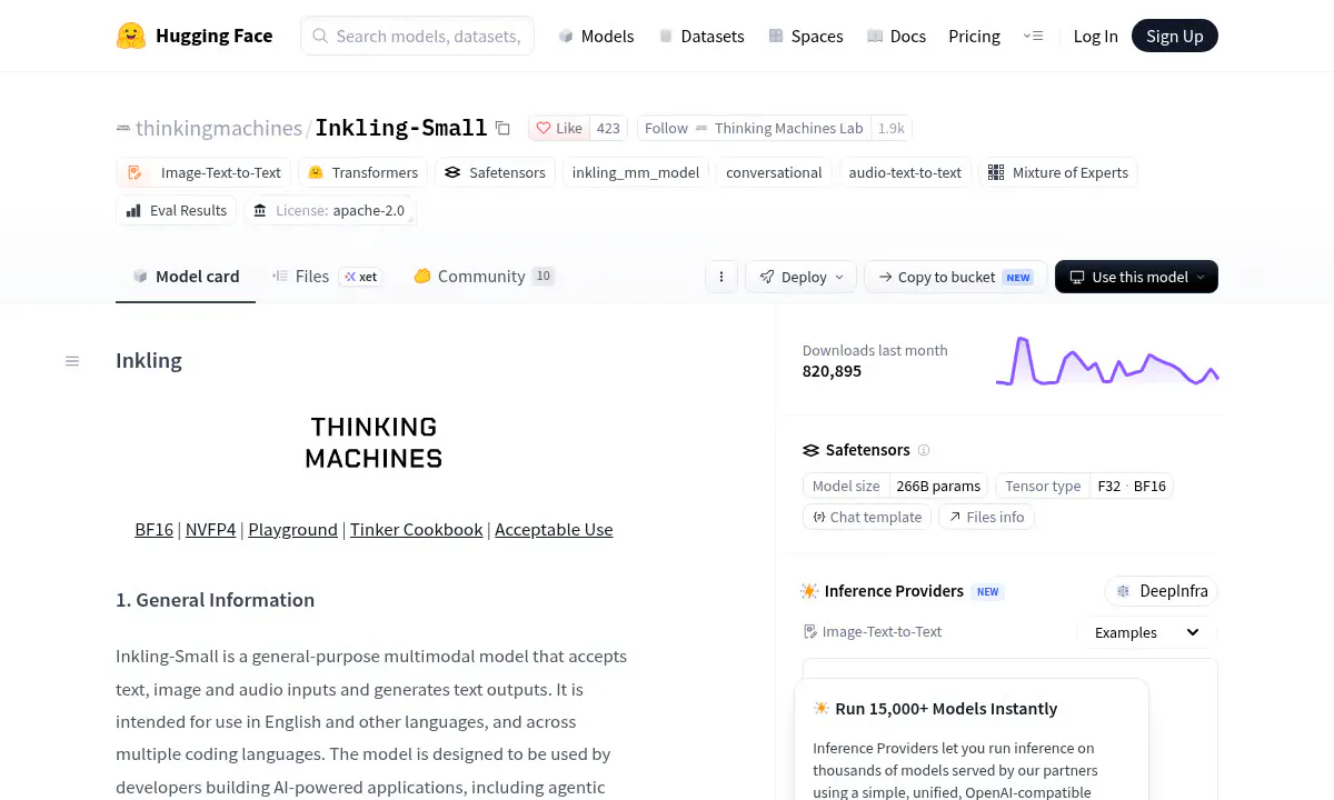Thinking Machines' Inkling-Small Squeezes a 276B Multimodal Model onto One GPU