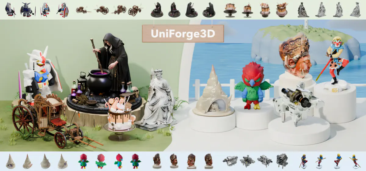 UniForge3D Builds Complete 3D Models From a Few Unposed Photos