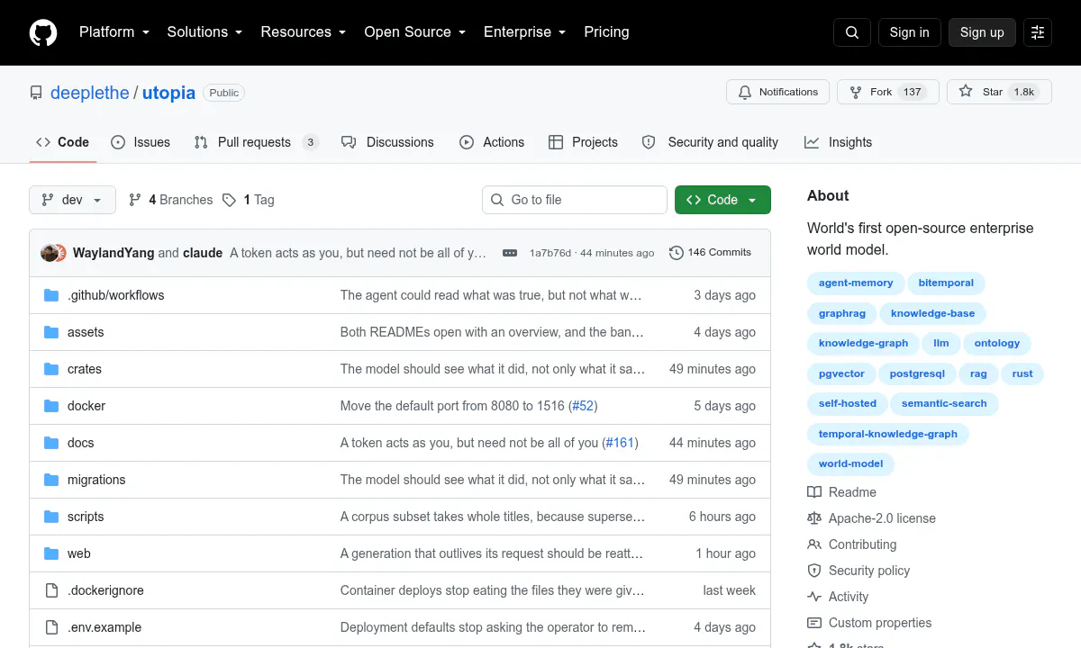 Utopia Gives Open-Source RAG a Memory of What Was True When