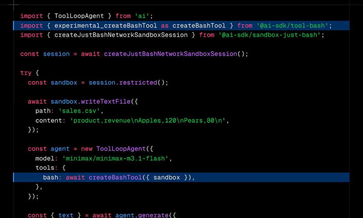 Vercel Ships a Bash Tool That Gives AI Agents Real Shell Access