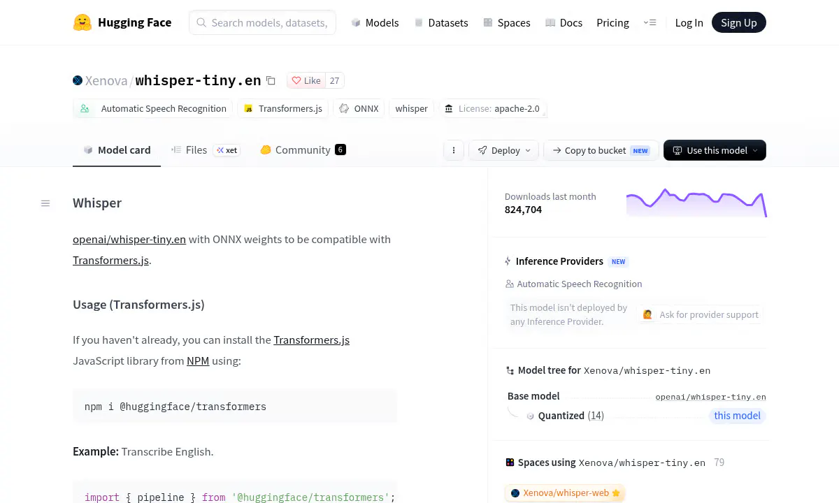 Xenova's Whisper Tiny Brings Free Speech Recognition to Any Browser