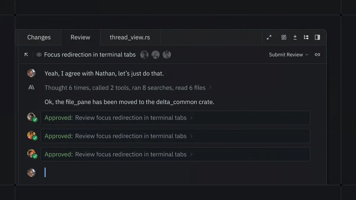 Zed Opens Delta to the Public, Replacing Pull Requests With AI Threads